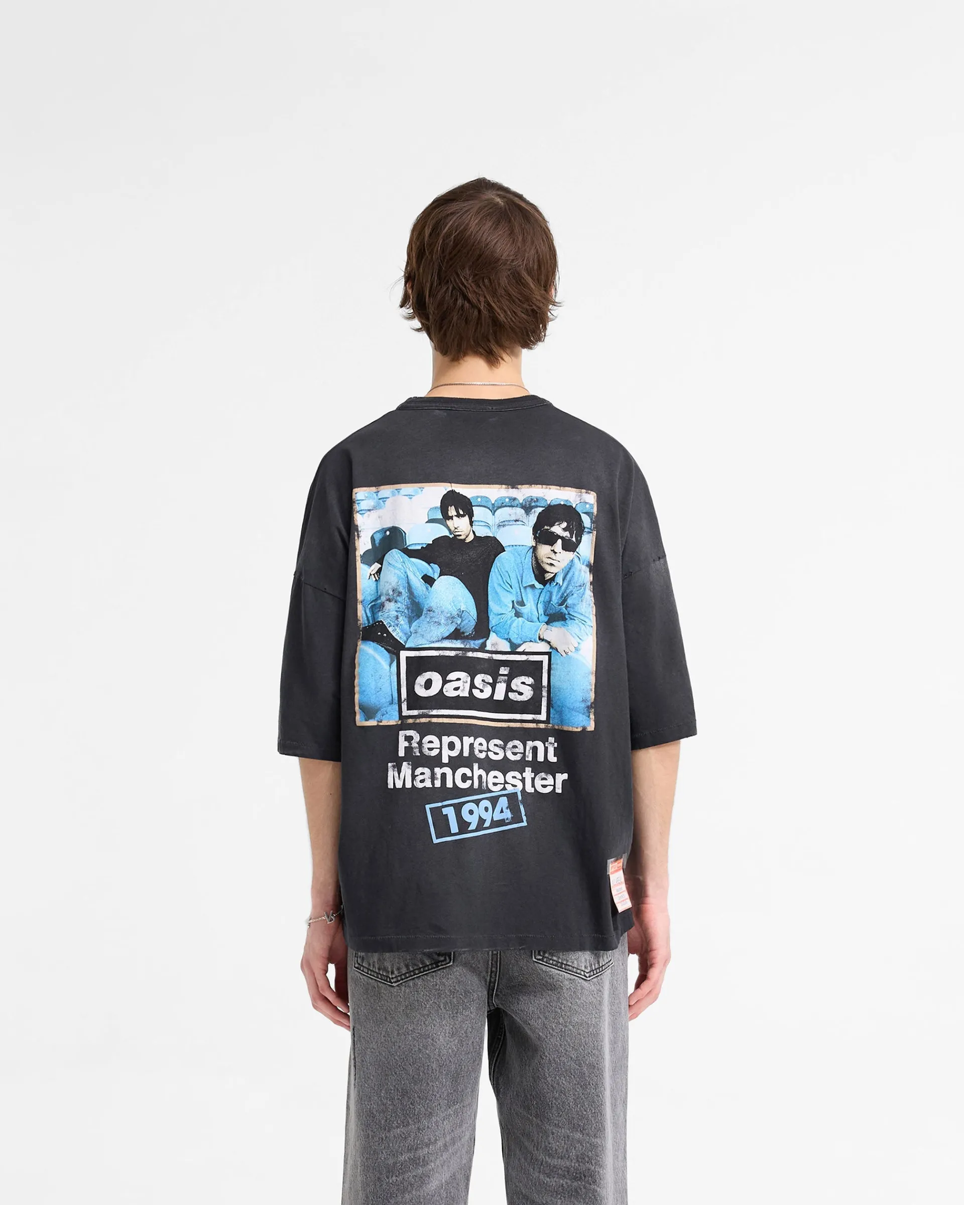 Represent X Oasis Maine Road T-Shirt - Washed Black> T-Shirts