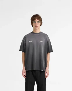 Represent X Oasis Owners Club T-Shirt - Stained Black><noscript><img width=
