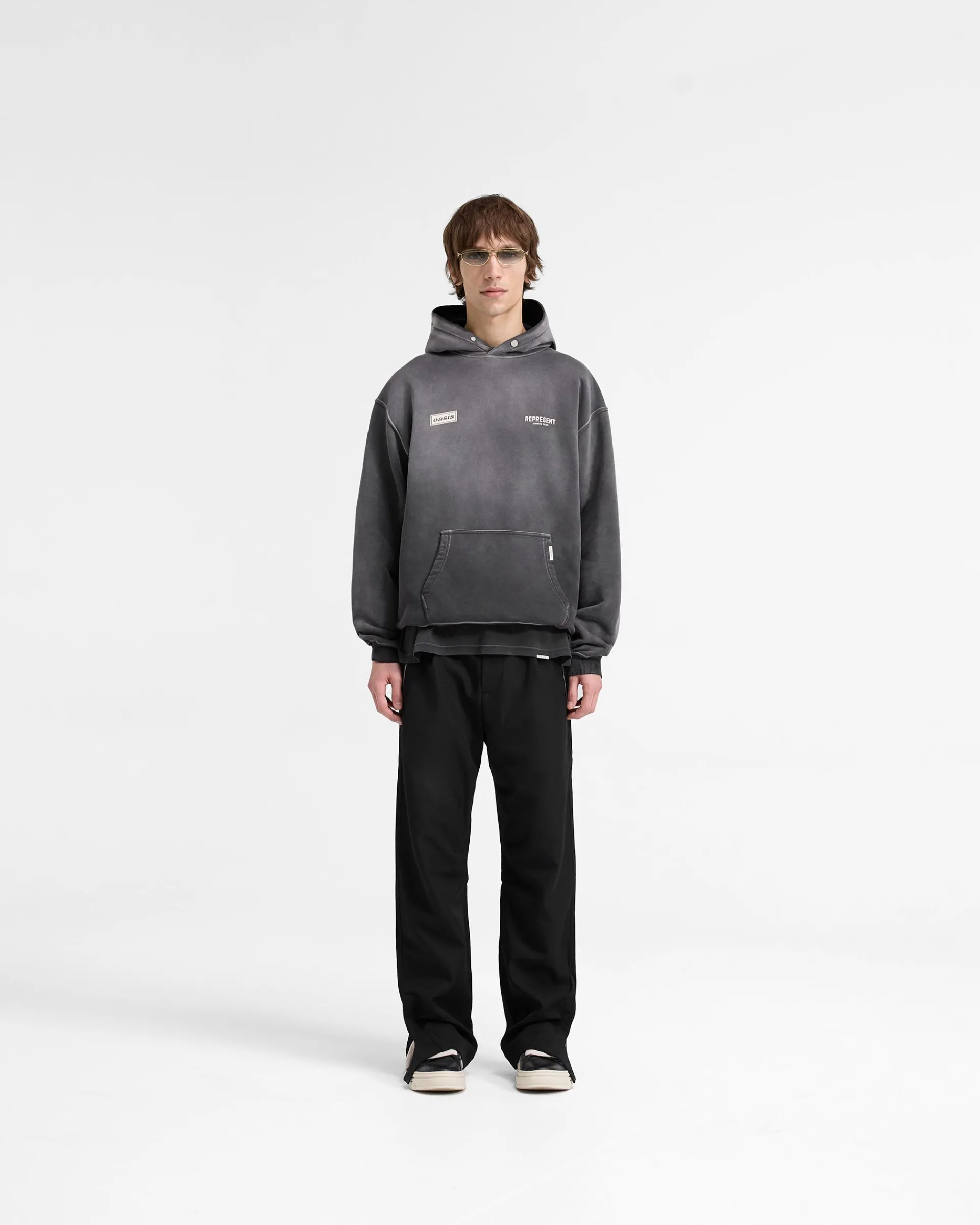Represent X Oasis Owners Club Hoodie - Stained Black> Hoodies