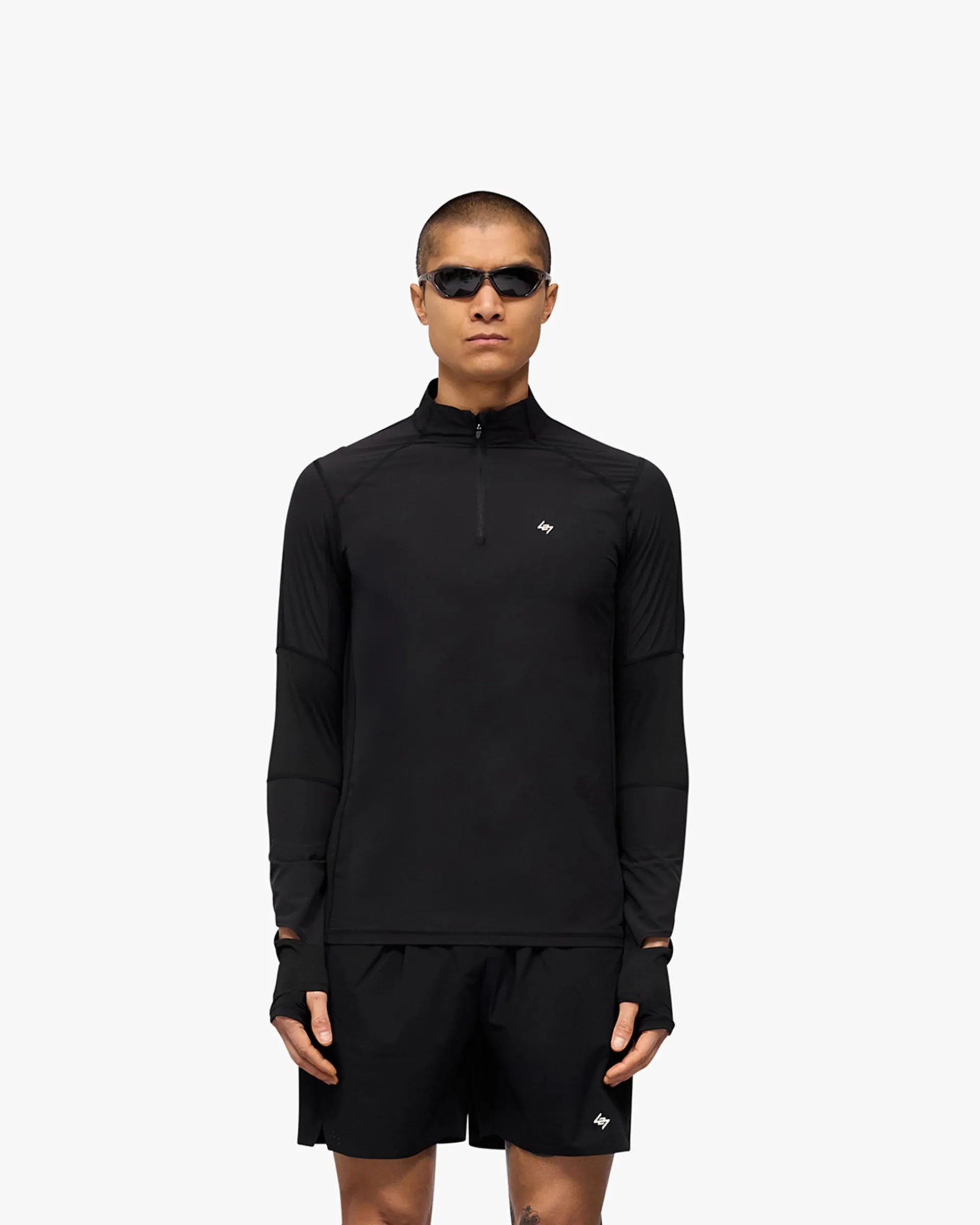Represent 247 Run Quarter Zip - Jet Black> Outerwear