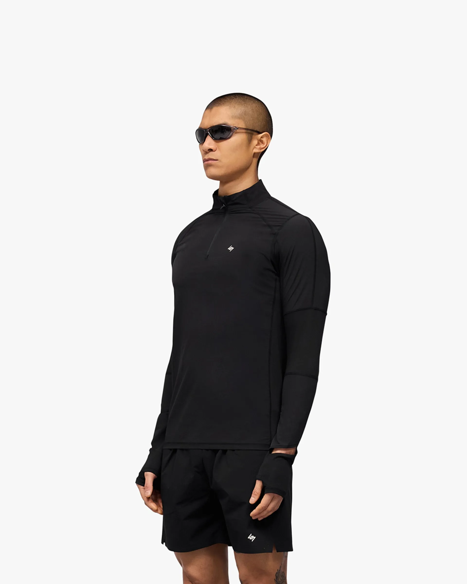 Represent 247 Run Quarter Zip - Jet Black> Outerwear