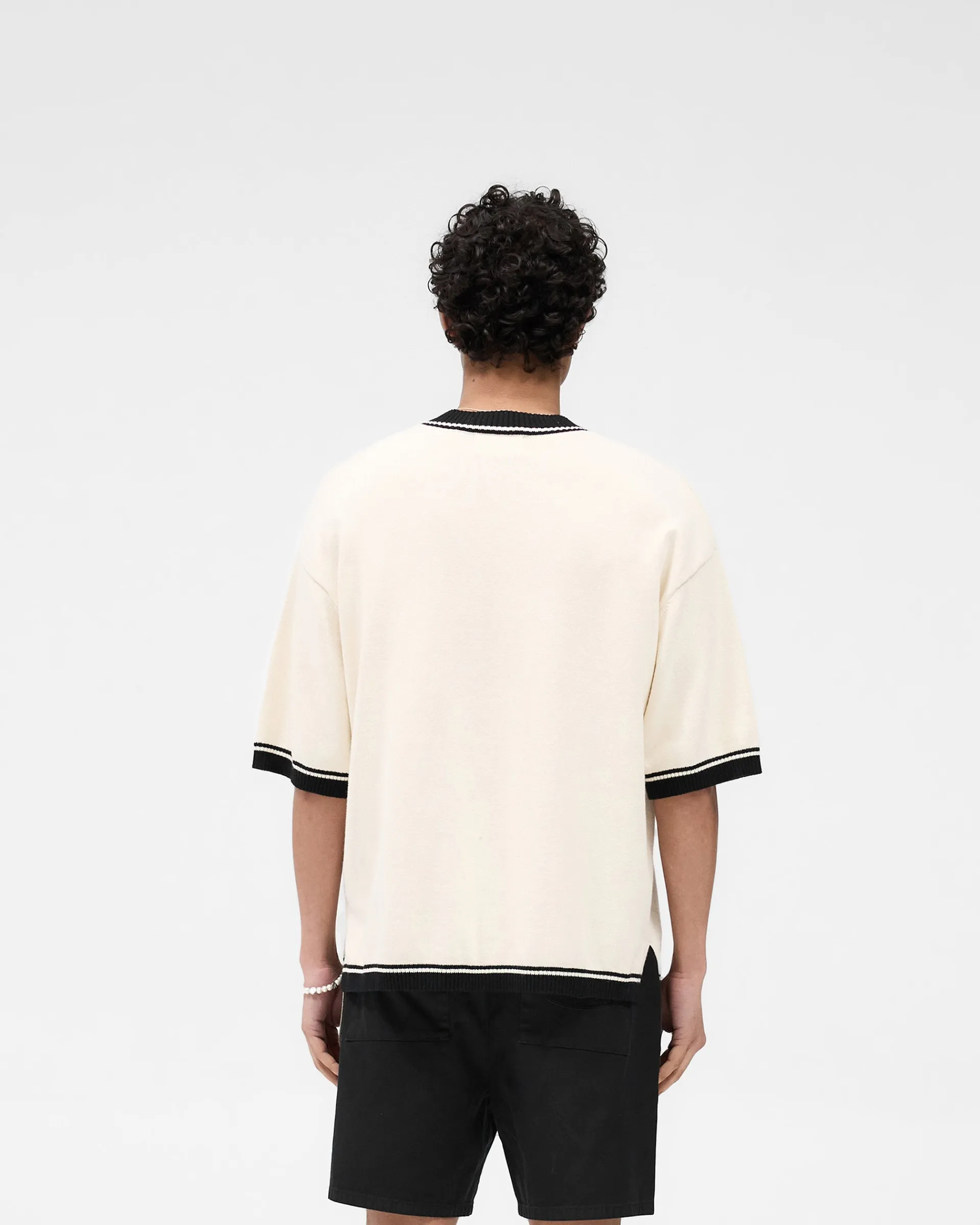 Represent Script Embroidered Knit - Off White> Knitwear