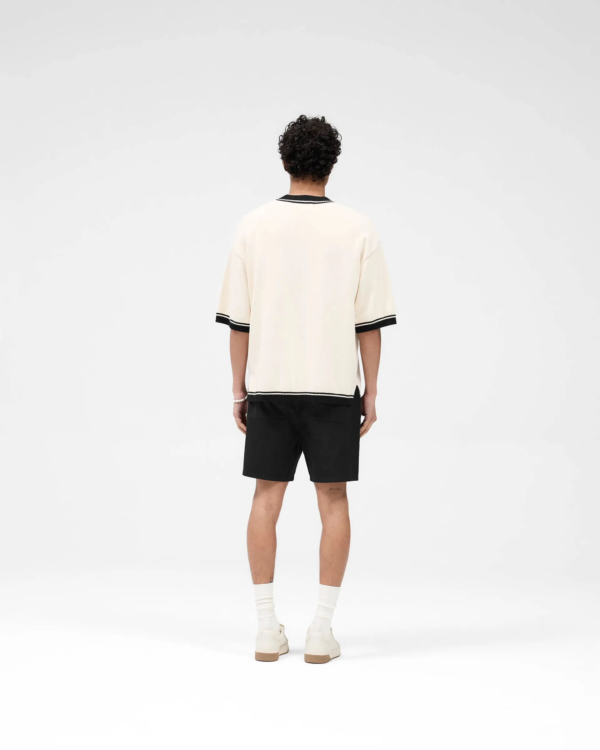 Represent Script Embroidered Knit - Off White> Knitwear