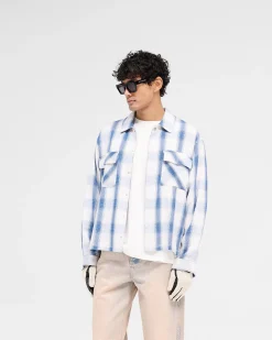 Represent Season Flannel Shirt - Mid Blue> Shirts