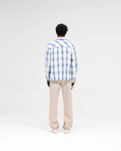 Represent Season Flannel Shirt - Mid Blue><noscript><img width=