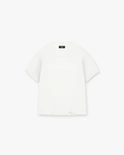Represent Serif Logo T-Shirt - Flat White> T-Shirts