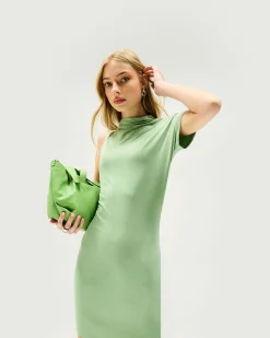 Represent Shadow Mini Dress - Forest Shade><noscript><img width=