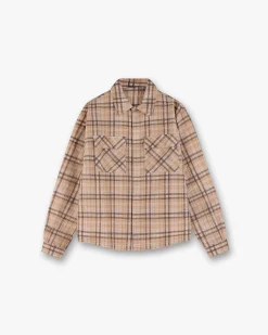 Represent Sheer Flannel Shirt - Brown Check> Shirts