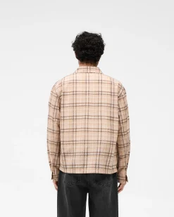 Represent Sheer Flannel Shirt - Brown Check><noscript><img width=