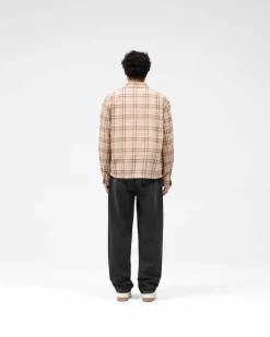 Represent Sheer Flannel Shirt - Brown Check><noscript><img width=