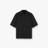 Represent Short Sleeve Cotton Overshirt - Washed Black> Shirts