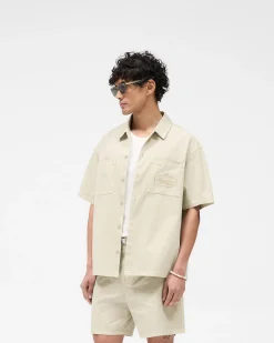 Represent Short Sleeve Cotton Overshirt -> Shirts