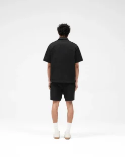 Represent Short Sleeve Cotton Overshirt - Washed Black><noscript><img width=