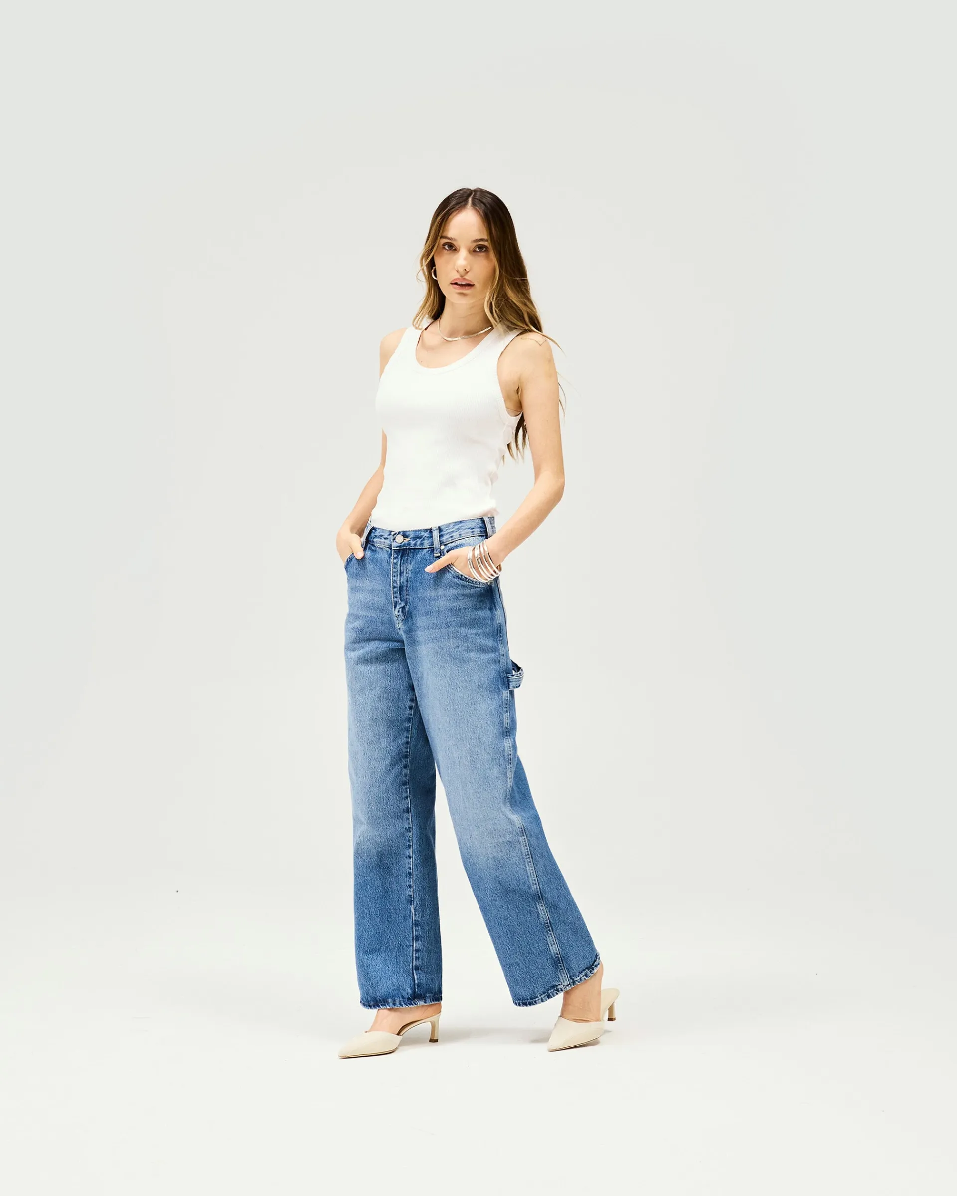 Represent Skater Jean - Washed Blue> Bottoms/Jeans