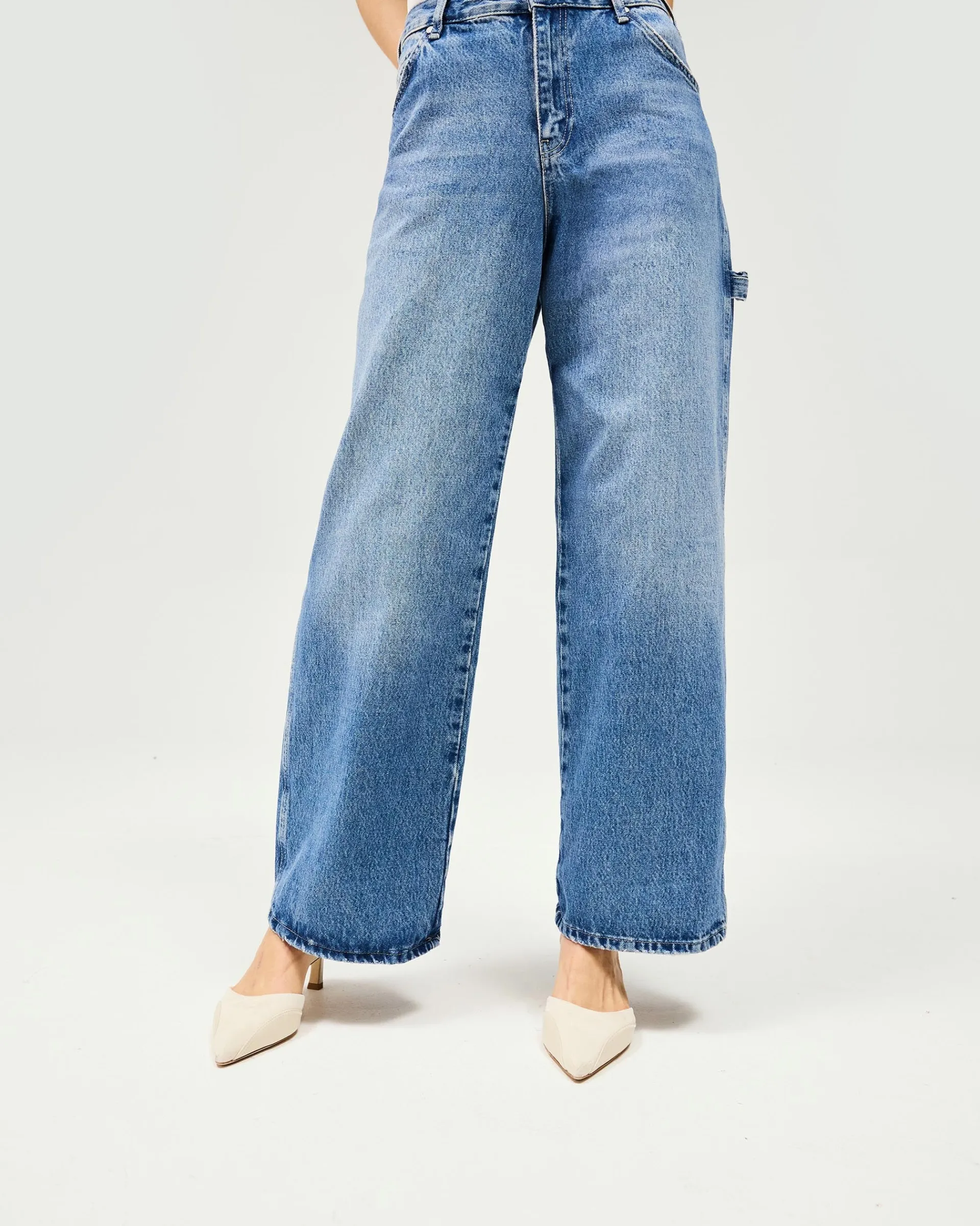Represent Skater Jean - Washed Blue> Bottoms/Jeans