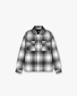 Represent Spirits Of Summer Flannel Shirt - Black White> Shirts