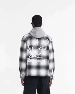 Represent Spirits Of Summer Flannel Shirt - Black White><noscript><img width=