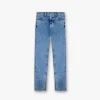 Represent Split Hem Straight Jean - Washed Blue> Bottoms/Jeans