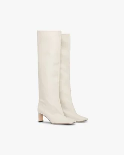 Represent Square Toe Knee Boot -> Footwear