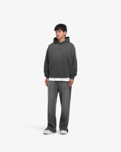 Represent Stepped Hem Hoodie - Stained Black><noscript><img width=