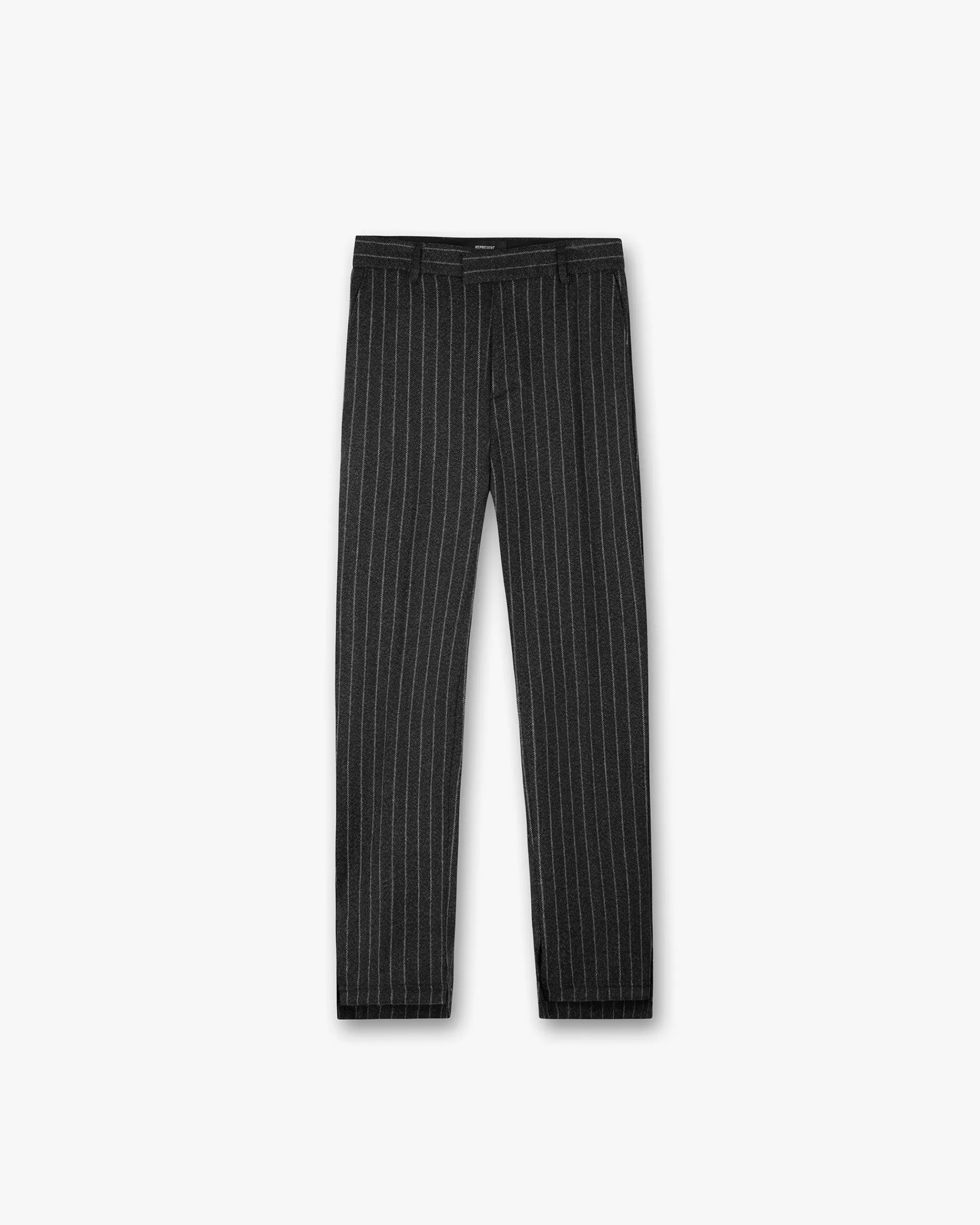 Represent Stepped Hem Pant - Black Pinstripe> Pants