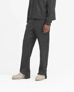Represent Stepped Hem Pant - Black Pinstripe> Pants