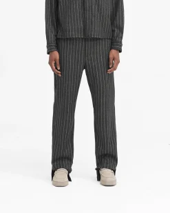 Represent Stepped Hem Pant - Black Pinstripe><noscript><img width=