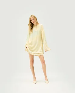 Represent Storm Mini Dress - Storm Print Natural><noscript><img width=