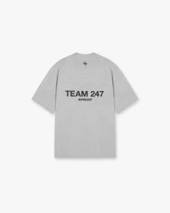 Represent Team 247 Oversized T-Shirt - Ash Grey> T-Shirts