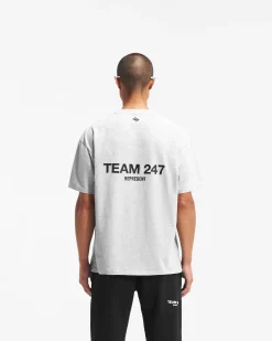 Represent Team 247 Oversized T-Shirt - Ash Grey><noscript><img width=