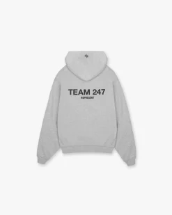 Represent Team 247 Oversized Hoodie - Ash Grey> Hoodies