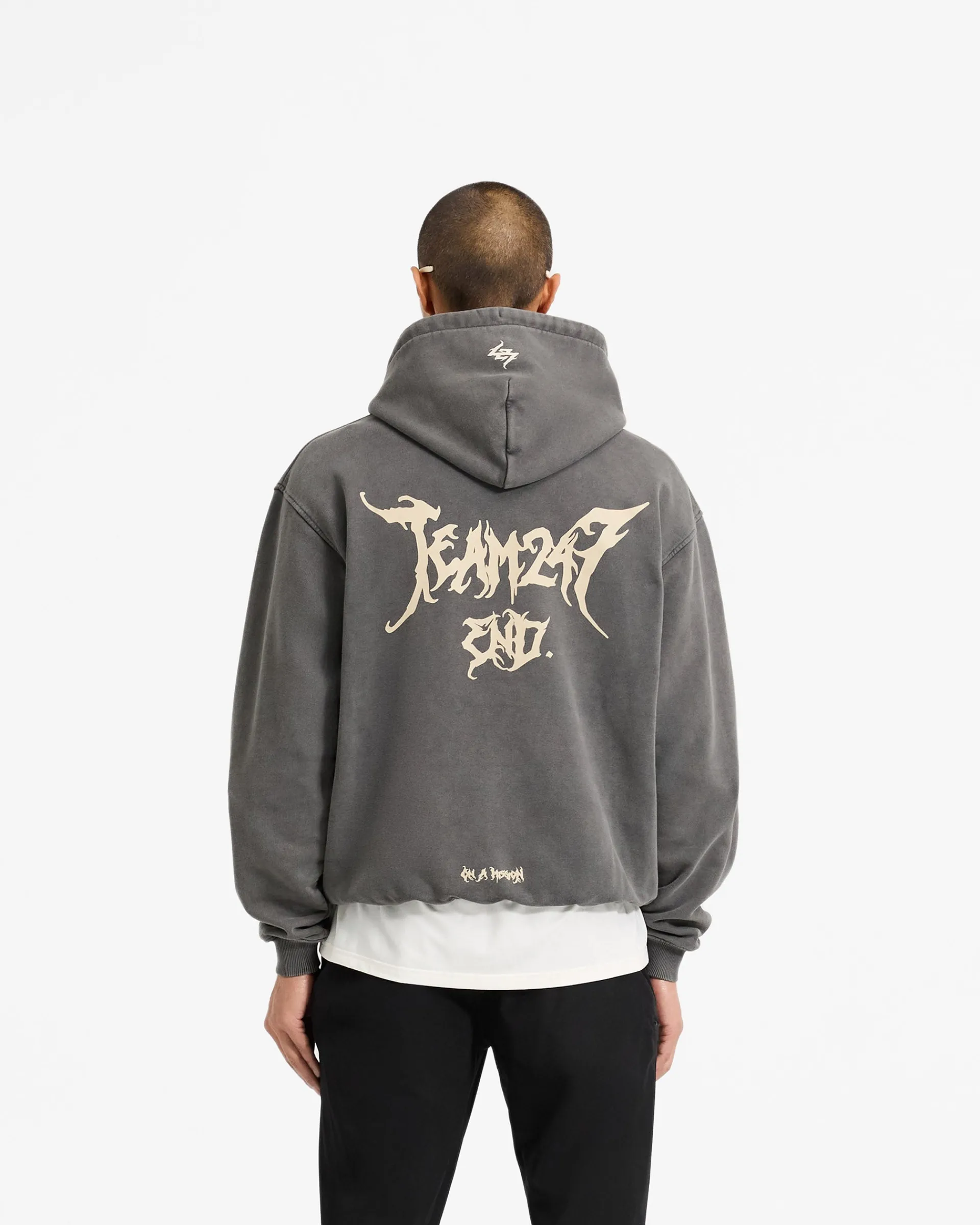 Represent Team 247 X END Oversized Hoodie - Washed Grey> Hoodies