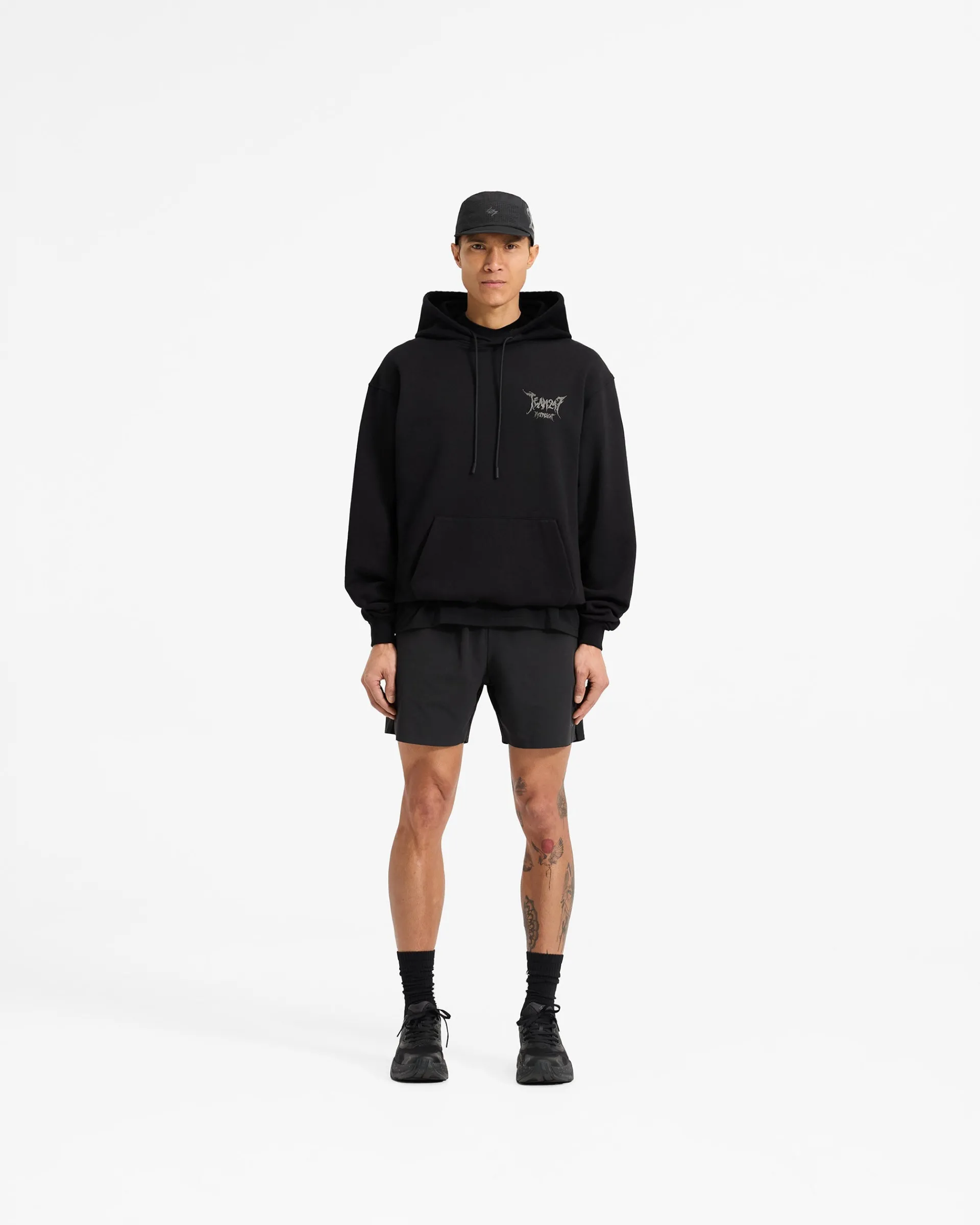 Represent Team 247 X END Oversized Hoodie - Jet Black> Hoodies