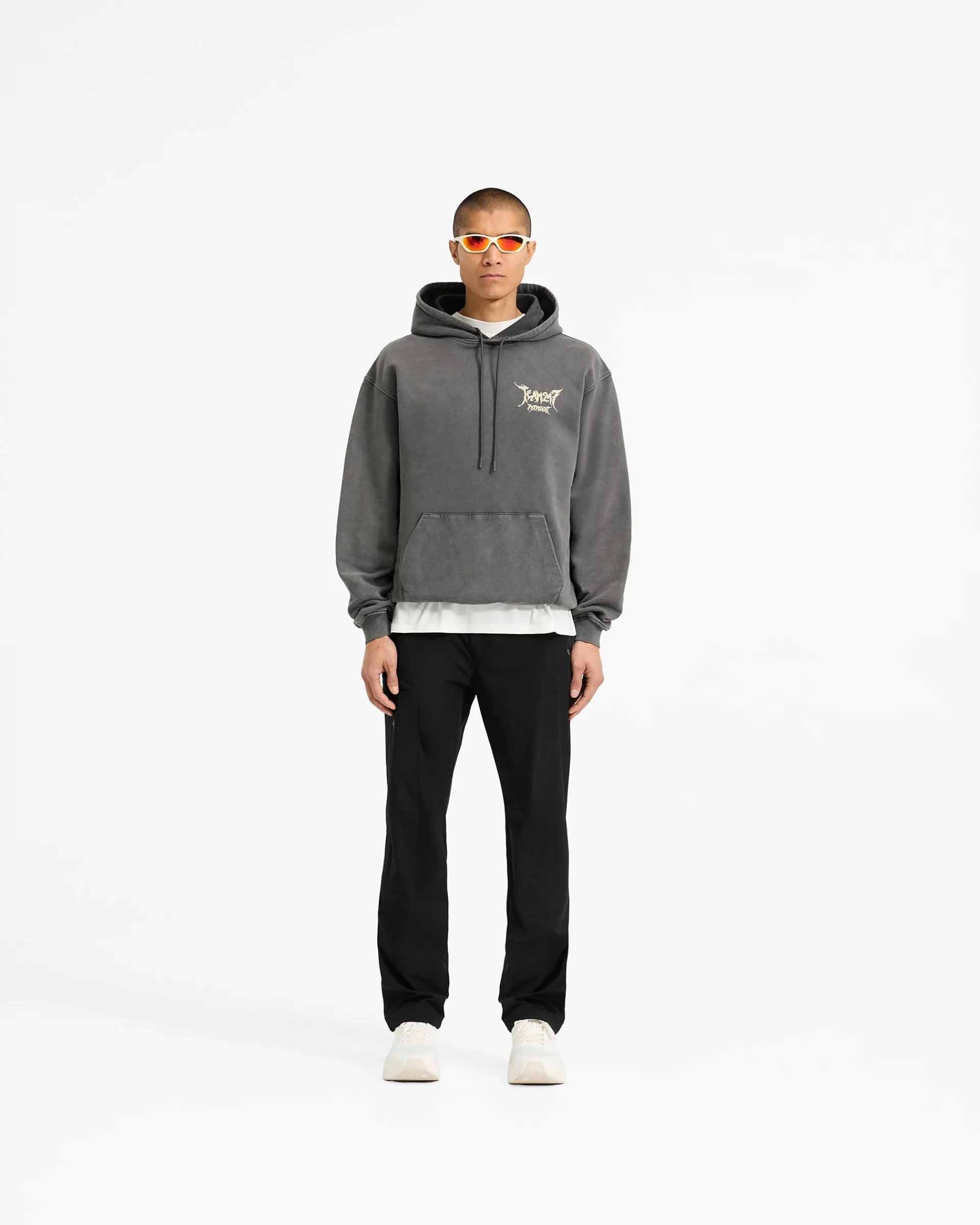 Represent Team 247 X END Oversized Hoodie - Washed Grey> Hoodies