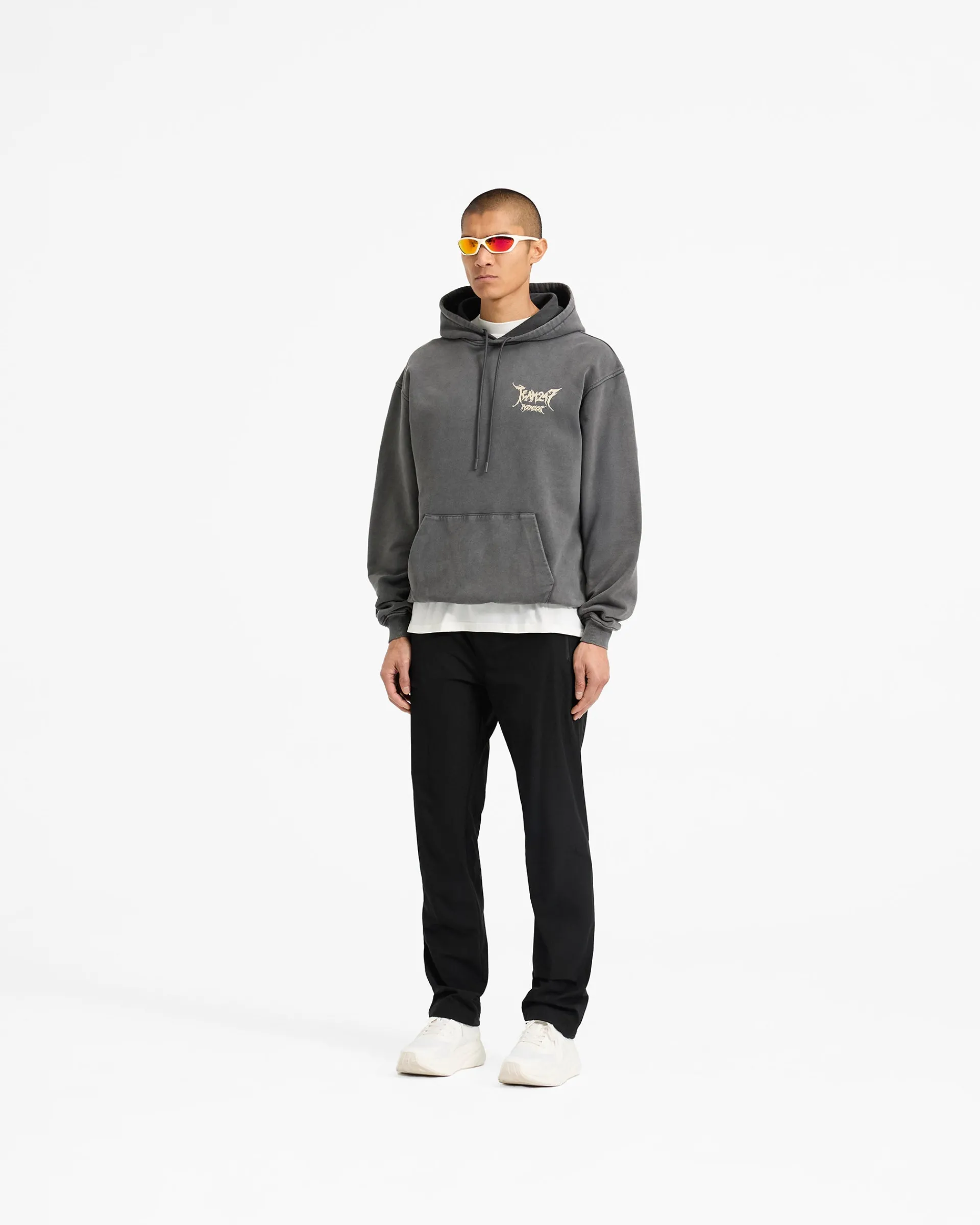 Represent Team 247 X END Oversized Hoodie - Washed Grey> Hoodies