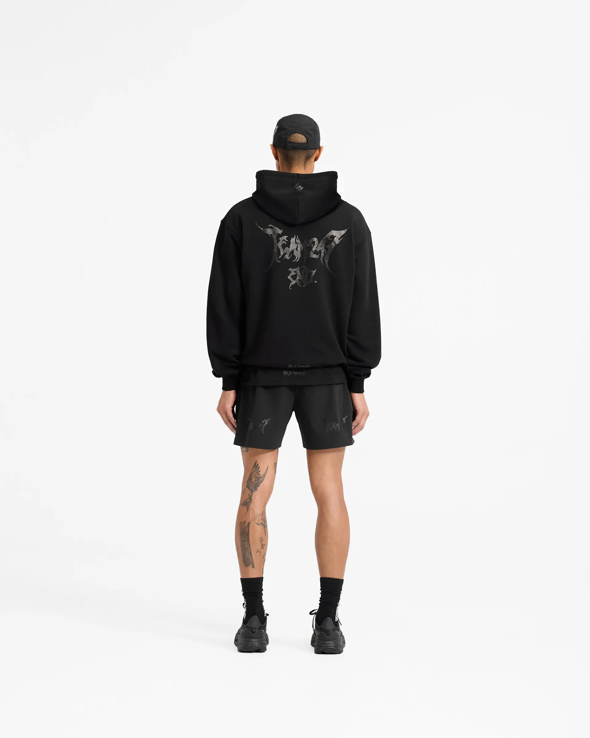 Represent Team 247 X END Oversized Hoodie - Jet Black> Hoodies