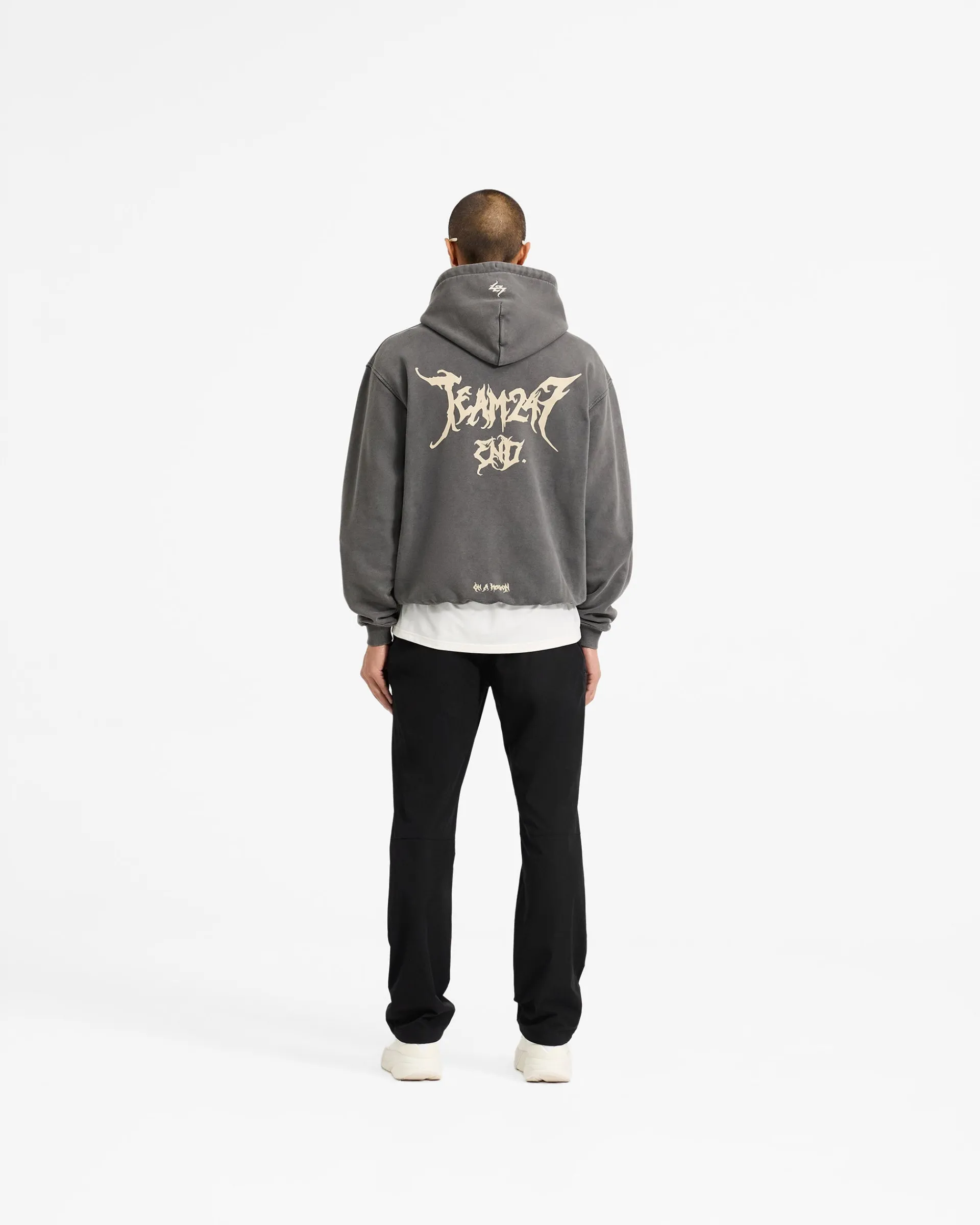 Represent Team 247 X END Oversized Hoodie - Washed Grey> Hoodies