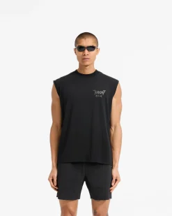 Represent Team 247 X END Oversized Tank - Jet Black><noscript><img width=