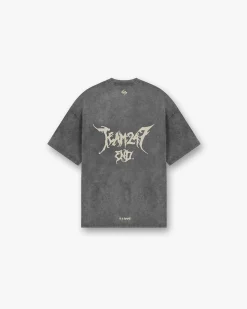 Represent Team 247 X END Oversized T-Shirt - Washed Grey> T-Shirts