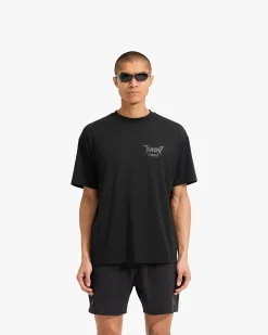Represent Team 247 X END Oversized T-Shirt - Jet Black><noscript><img width=