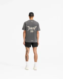 Represent Team 247 X END Oversized T-Shirt - Washed Grey><noscript><img width=