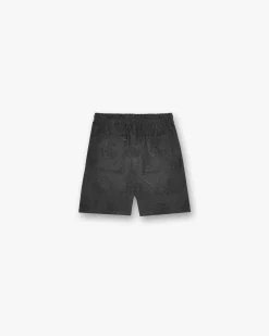 Represent Towelling Short - Jet Black> Shorts