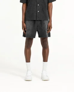 Represent Towelling Short - Jet Black><noscript><img width=