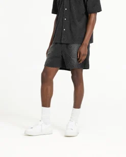Represent Towelling Short - Jet Black><noscript><img width=