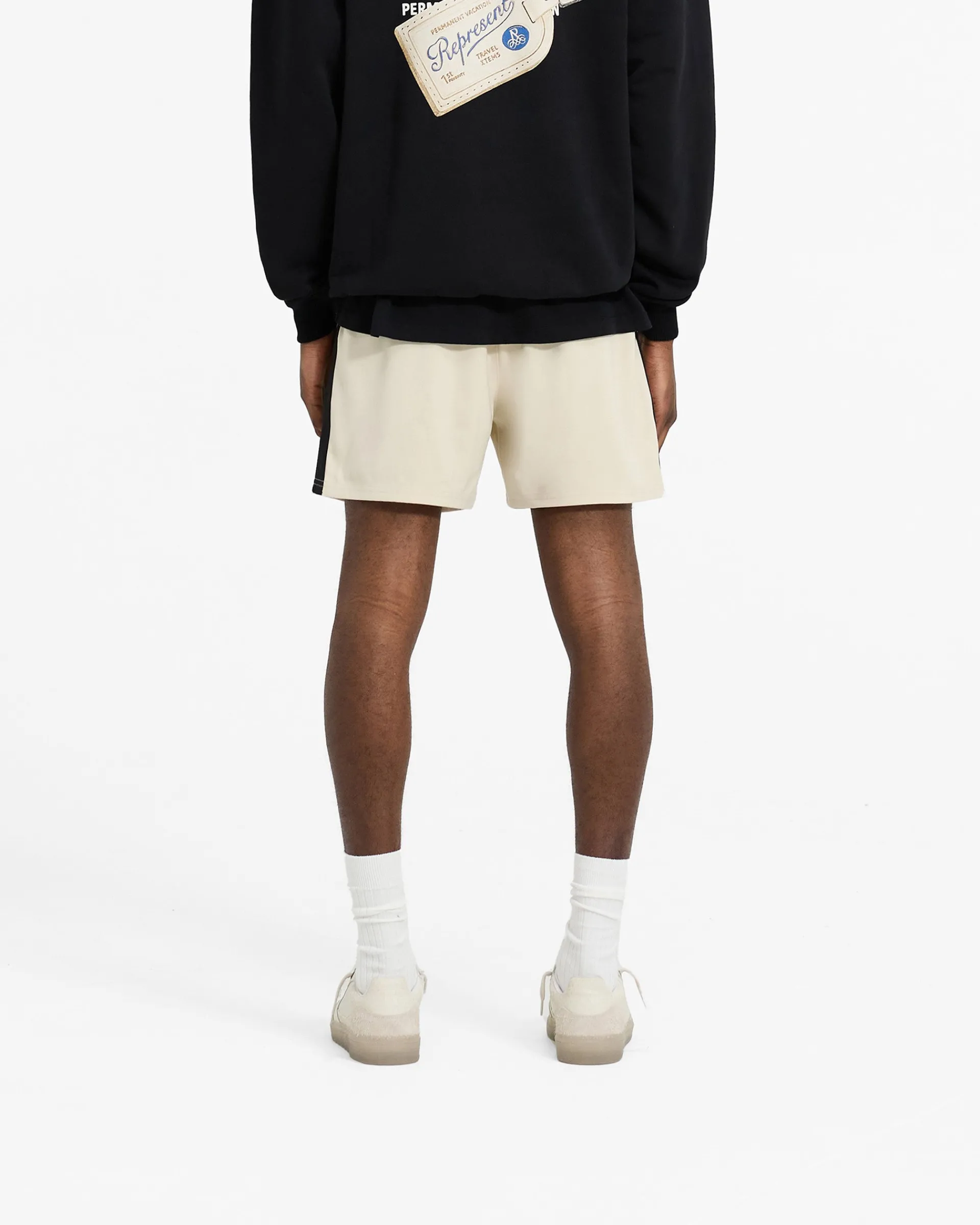 Represent Track Short - Antique White> Shorts