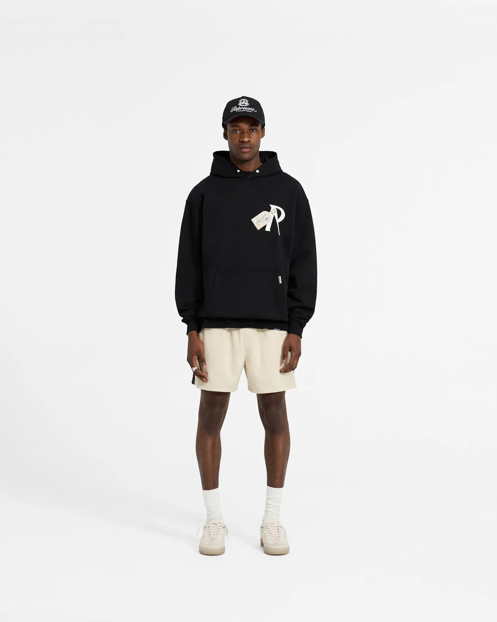 Represent Track Short - Antique White> Shorts