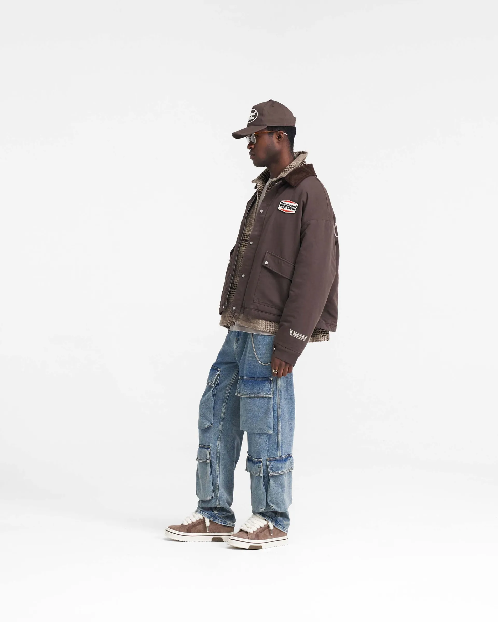 Represent Utility Carpenter Jacket - Vintage Brown> Outerwear