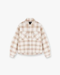Represent Waffle Flannel Shirt - Mid Brown> Shirts