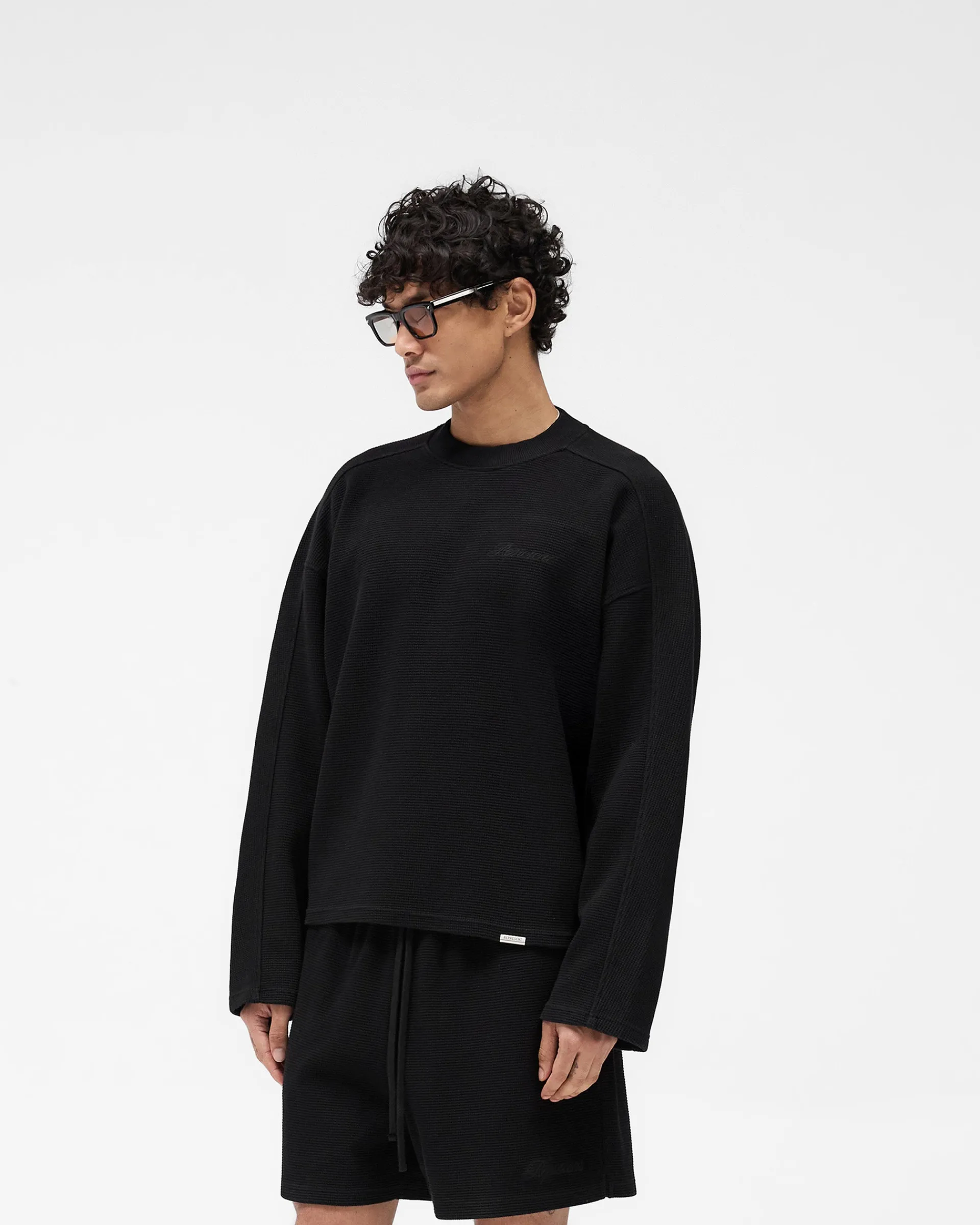 Represent Waffle Long Sleeve T-Shirt -> T-Shirts