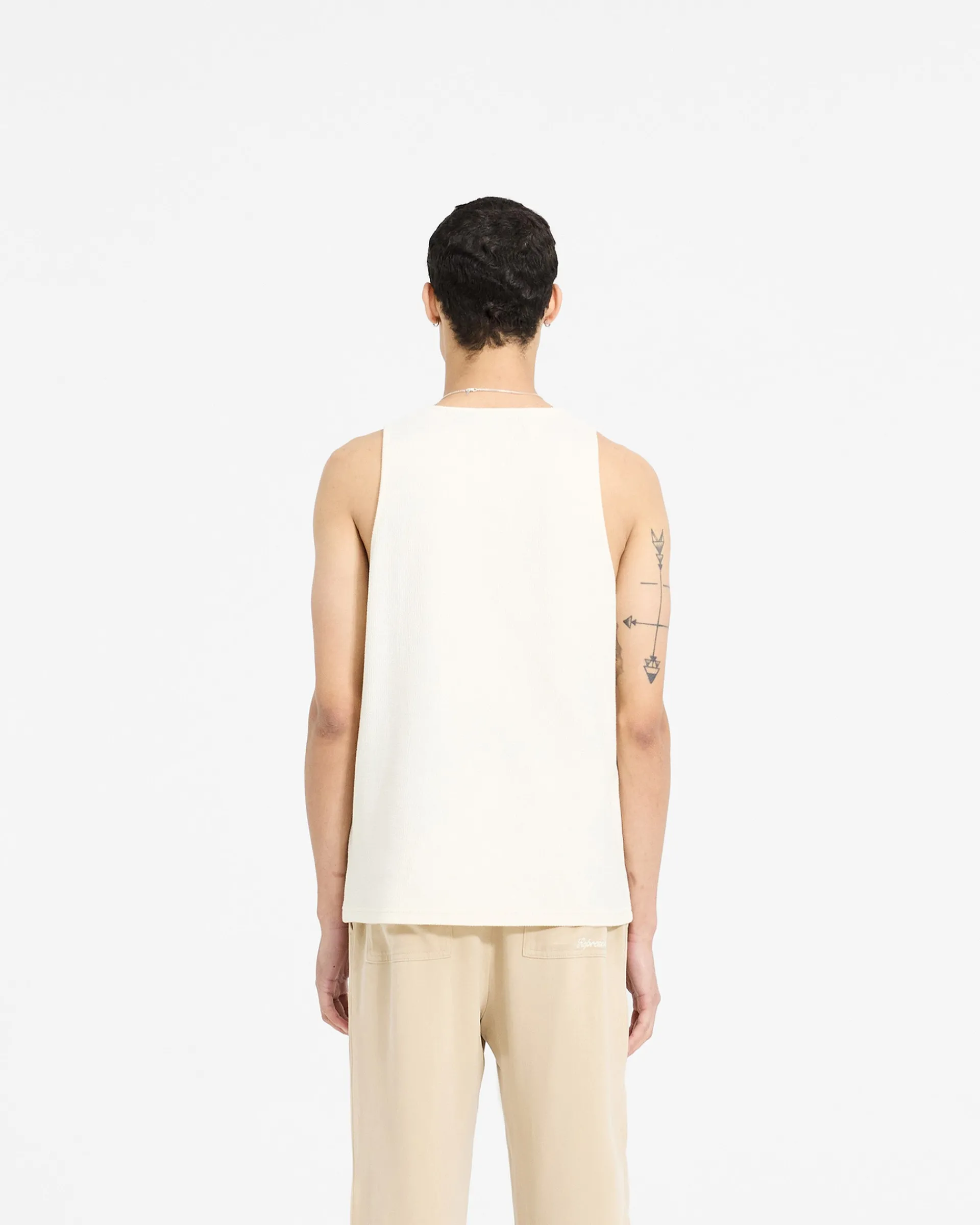 Represent Waffle Vest - Antique White> Vests | T-Shirts